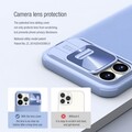 Силиконовая накладка Nillkin CamShield Leather Case Черная для Apple iPhone 13 Pro Max(#4)