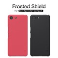 Пластиковый чехол с подставкой Nillkin Super Frosted Shield Черный для Sony XZ4 Compact(#5)