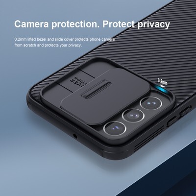 Чехол-накладка Nillkin CamShield Pro Синяя для Samsung Galaxy S22(3)