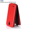 Кожаный чехол HOCO Duke Leather Case Red для Samsung i9190 Galaxy S4 mini(#2)