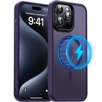 Защитный чехол TPU+PC Iron Matte Case with Magsafe фиолетовый для Apple iPhone 16 Pro