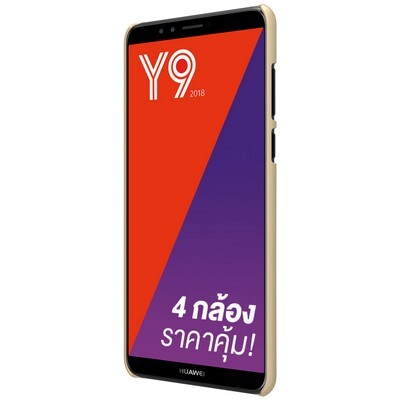 Пластиковый чехол с пленкой Nillkin Super Frosted Shield Золотой для Huawei Y9\ Enjoy 8 Play(2)