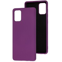 Силиконовый чехол Silicone Case фиолетовый для Samsung Galaxy A51