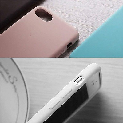Силиконовый чехол светло-розовый для Apple iPhone 7 Plus(6)