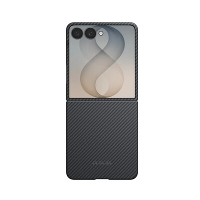 Кевларовый чехол с Magsafe Pitaka Ultra-Slim Case Classic-Black Grey(Twill) для Samsung Galaxy Z Flip 8(2)