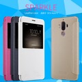 Полиуретановый чехол книга Nillkin Sparkle Leather Case Gold для Huawei Mate 9(#4)