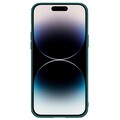 Силиконовая накладка c пластиной MagSafe Nillkin CamShield Leather Case S Зеленая для Apple iPhone 14 Pro Max(#2)
