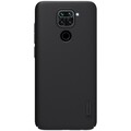 Пластиковый чехол с подставкой Nillkin Super Frosted Shield Черный для Xiaomi Redmi Note 9(#1)