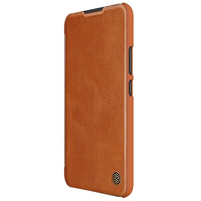 Кожаный чехол Nillkin Qin Leather Case Коричневый  для Samsung Galaxy A34(1)