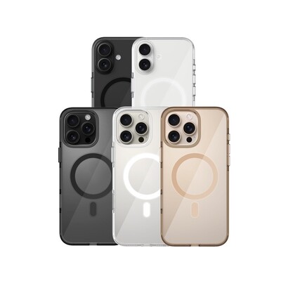 Пластиковый чехол KZDOO Iceguard Magsafe прозрачный для Apple iPhone 16 Pro(12)