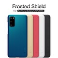 Пластиковый чехол с подставкой Nillkin Super Frosted Shield Белый для Samsung Galaxy S20(#5)