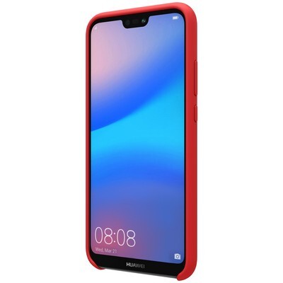 Чехол бампер Nillkin Flex Pure Case Красный для Huawei P20 Lite(2)