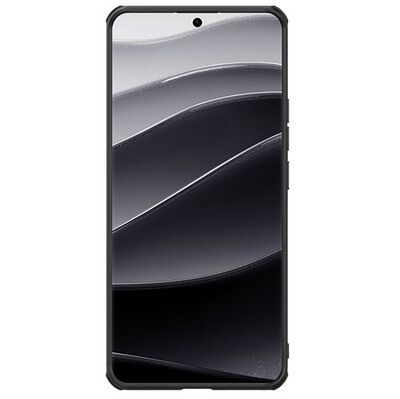 Пластиковый чехол с пластиной Magsafe Nillkin Super Frosted Shield Pro Magnetic Case Черный для Xiaomi Poco X7(2)