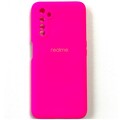 Силиконовый чехол Silicone Case ярко-розовый для Realme 6 Pro(#1)