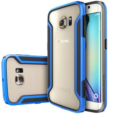 Пластиковый бампер Nillkin Armor-Border series Blue для Samsung G925F Galaxy S6 Edge(3)