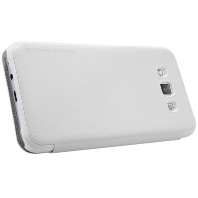 Кожаный чехол Nillkin Qin Leather Case White для Samsung Galaxy E7(3)