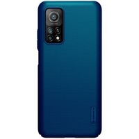 Пластиковый чехол с подставкой Nillkin Super Frosted Shield Синий для Xiaomi Mi10T (Mi10T Pro)