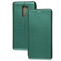 Чехол-книга на основе из силикона Book Case New 3D темно-зеленый для Xiaomi Redmi 9(#1)