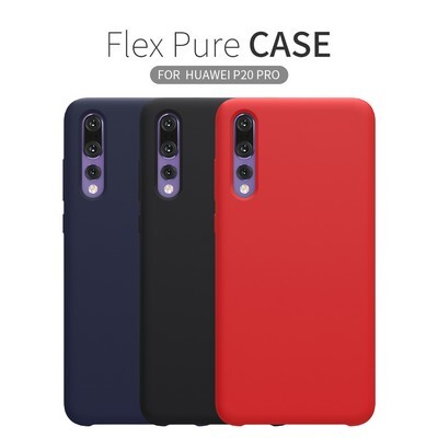 Чехол бампер Nillkin Flex Pure Case Синий для Huawei P20 Pro(6)