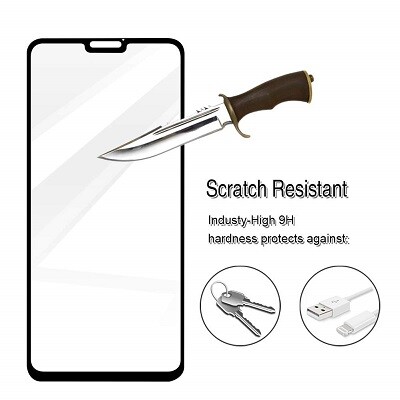 Противоударное защитное стекло Full Screen 0.3mm черное для Nokia 7.1(3)