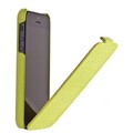Кожаный чехол книга Borofone Crocodile flip Green для Apple iPhone 5/5s/SE(#4)