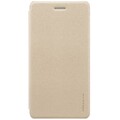 Полиуретановый чехол книга Nillkin Sparkle Leather Case Gold для Nokia 7(#1)
