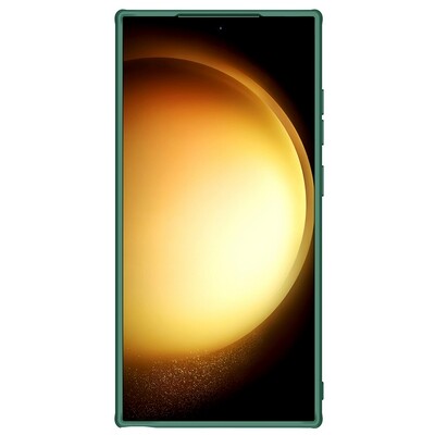 Чехол-накладка с пластиной Magsafe Nillkin CamShield Pro Magnetic Зеленая для Samsung Galaxy S24 Ultra(2)