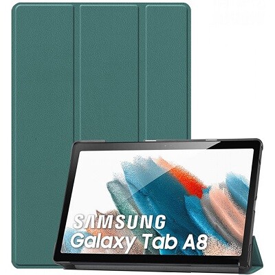 Полиуретановый чехол JFK Smart Case зеленый для Samsung Galaxy Tab A8(1)