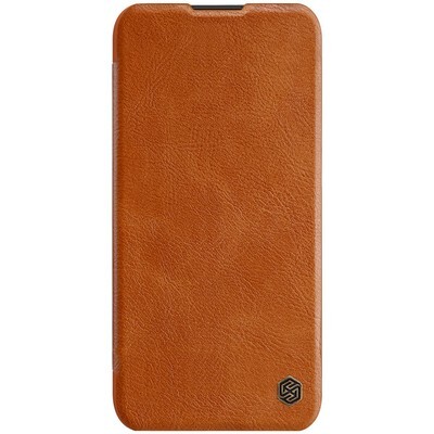 Кожаный чехол Nillkin Qin Leather Case Коричневый для Huawei P20 Lite 2019 (Nova 5i)(1)