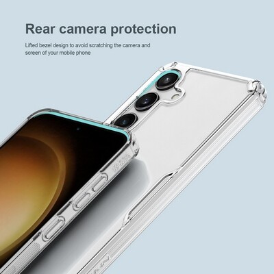 Силиконовый чехол Nillkin Nature TPU Pro Case Прозрачный для Samsung Galaxy S24 Plus(6)