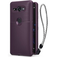 Защитный чехол бампер Ringke Onyx Case фиолетовый для Sony Xperia XZ2 Compact