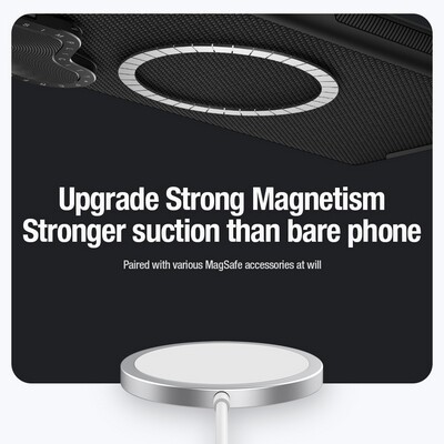 Магнитная накладка Nillkin Textured Prop Magnetic Case Черная для Samsung Galaxy S24 Ultra(6)