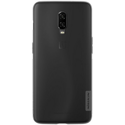 Силиконовый чехол Nillkin Nature TPU Case Серый для OnePlus 6T(1)