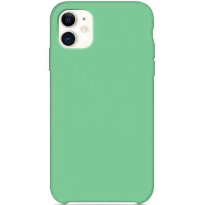 Силиконовый чехол мятный для Apple iPhone 11(4)