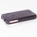 Кожаный чехол книга HOCO Leather Case Earl Fashion Black для Apple iPhone 4/4S(#2)