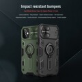 Противоударная-накладка Nillkin CamShield Armor зеленая для Apple iPhone 12 mini(#9)