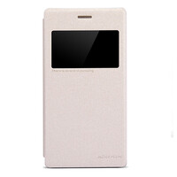 Полиуретановый чехол Nillkin Sparkle Leather Case Gold для Sony Xperia M2 Dual S50h