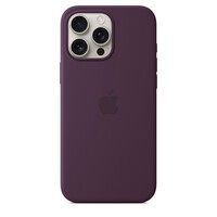 Силиконовый чехол с Magsafe сливовый для Apple iPhone 16 Pro