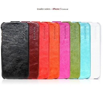 Кожаный чехол Borofone General Series Red для Apple iPhone 5/5s/SE(4)
