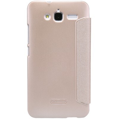 Полиуретановый чехол Nillkin Sparkle Leather Case Gold для Huawei Ascend GX1(2)