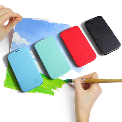Кожаный чехол Nillkin Fresh Series Red для Samsung i9500 Galaxy S4(4)