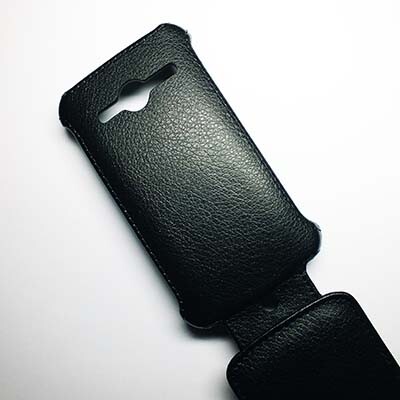 Кожаный чехол Armor Case Black для Philips Xenium W626(3)