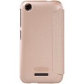 Полиуретановый чехол книга Nillkin Sparkle Case Gold для HTC Desire 320(#2)