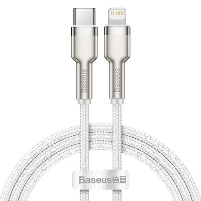 Кабель Baseus Cafule Metal Type-C to Lightning PD 20W (1m) (CATLJK-A02)(1)
