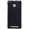 Пластиковый чехол с пленкой Nillkin Super Frosted Shield Black для Xiaomi RedMi 3 Pro/RedMi 3S(#1)