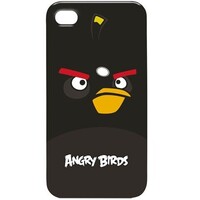 Пластиковый чехол Gear4 Angry Birds Black для Apple iPhone 4/4S