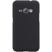 Пластиковый чехол с пленкой Nillkin Super Frosted Shield Black для Samsung J120F Galaxy J1 (2016)