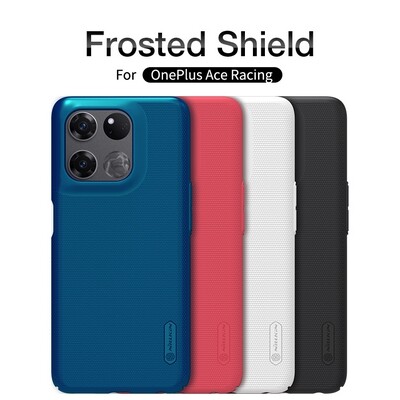 Пластиковый чехол с подставкой Nillkin Super Frosted Shield Синий для OnePlus Ace Racing(5)