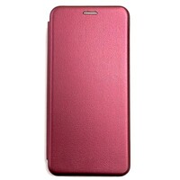Чехол-книга на основе из силикона Book Case New 3D бордовый для Samsung Galaxy A72
