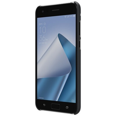 Пластиковый чехол с пленкой Nillkin Super Frosted Shield Black для Asus ZenFone 4 Pro ZS551KL(2)